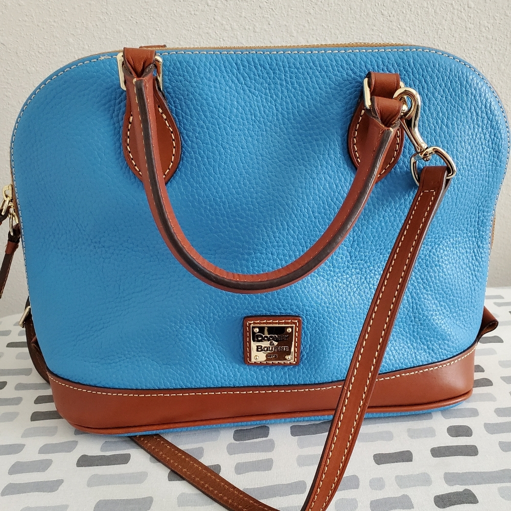 Dooney & Bourkey Pebble Grain Zip Satchel